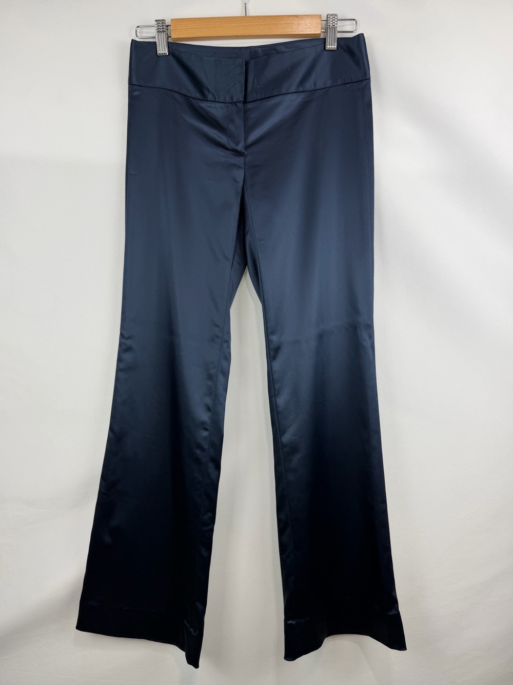 Theory Navy Blue Silky Trousers
